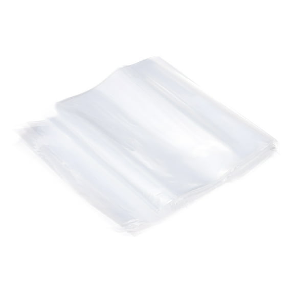 30 Pcs Clear Flat Open Plastic Poly Bags 7x22 Inch 1.6 Mil Packaging Bags for Proving Bread, Dough