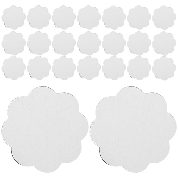 30 Pcs Coaster Inflatable Palm Tree Pool Floats Car Cup Coasters Desk White