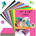 thumbnail image 1 of 30 Pcs Color Poster Board Paper 11x14, Vision Boards Bulk 230 Gsm Thick Blank Smart Posterboard Card for School Arts Craft Classroom Projects Drawing Scrapbooking Graphic, 1 of 6