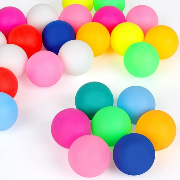 30 Pcs Colored Ping Pong Balls, 40mm Table Tennis Balls,Ping Pong Balls for Game or Arts, Pong Balls for Kids,Pet Toys