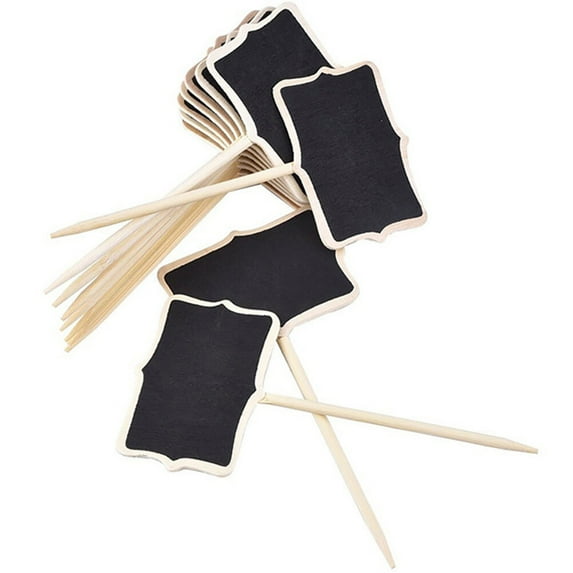 30 Pcs Decorative Insert Flower Vase Potted Plants Marker Garden Sign Stakes Garden Markers Chalkboard Plant Markers