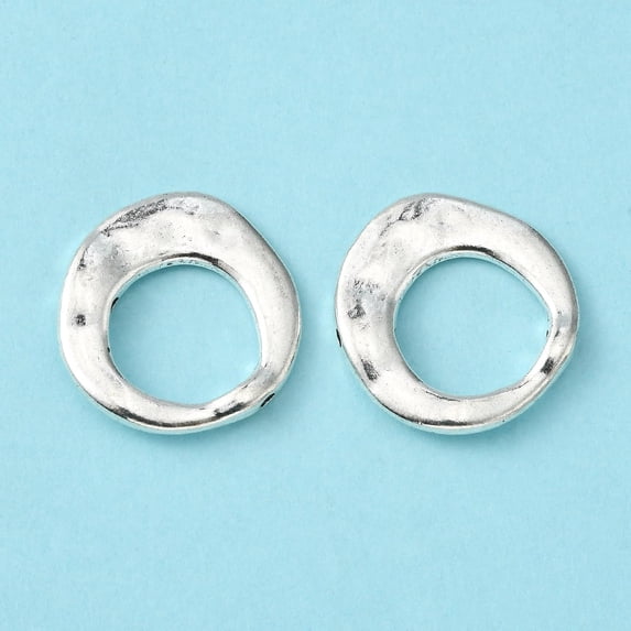 30 Pcs Donut Charms Pendant Antique Silver Tone Tibetan Style Alloy Pendants Jewelry Making Charms Metal Charms Pendant Pendant Ornament for Women DIY Necklace Bracelet Earring Jewelry Craft Making