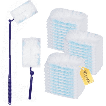 30 Pcs Duster Refills, Disposable Refills Compatible with Swiffer Feather Duster for Cleaning with an Extendable Long Handle
