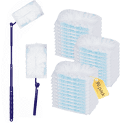 30 Pcs Duster Refills, Disposable Refills Compatible with Feather Duster for Cleaning with an Extendable Long Handle