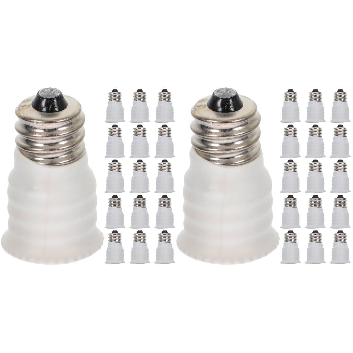 30 Pcs E12 Conversion Lamp Head Bulb Socket Adapter Light Base Adapters