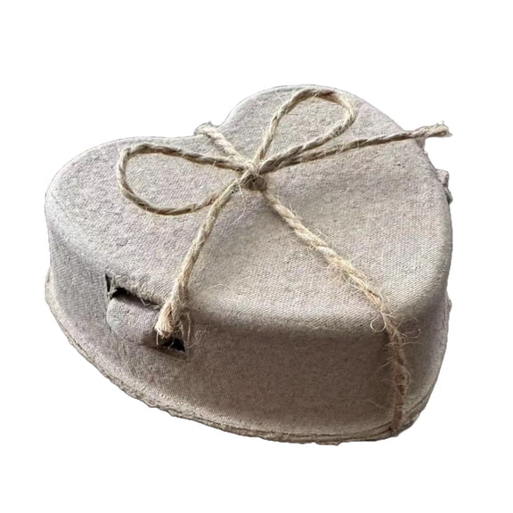 30 Pcs Easter Heart Shaped Eggs Cartons 3 Count Natural Paper Pulp Valentine Egg Cartons with Jute Rope Reusable Cardboard Storage Baskets Holder Tray for Kitchen Holiday Gifts Market Farm