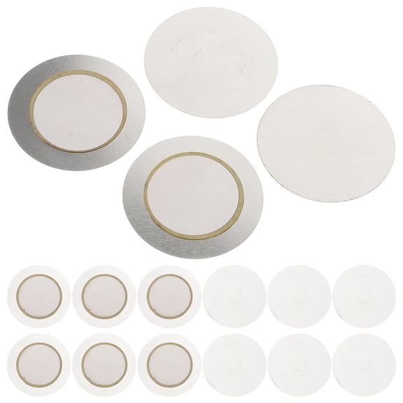 OFFIGAM Offigam Silver Piezo Buzzer or for Guitar Electronic Accessories 30Pcs