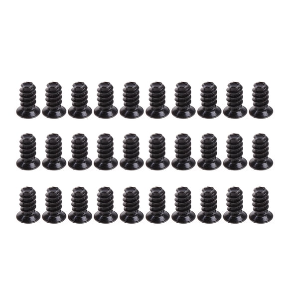 30 Pcs Fan Mount Screws for Case Fan Screws Set Radiator Screw Flat for Head Tapping Screw Set Computer Cooling Lightwei