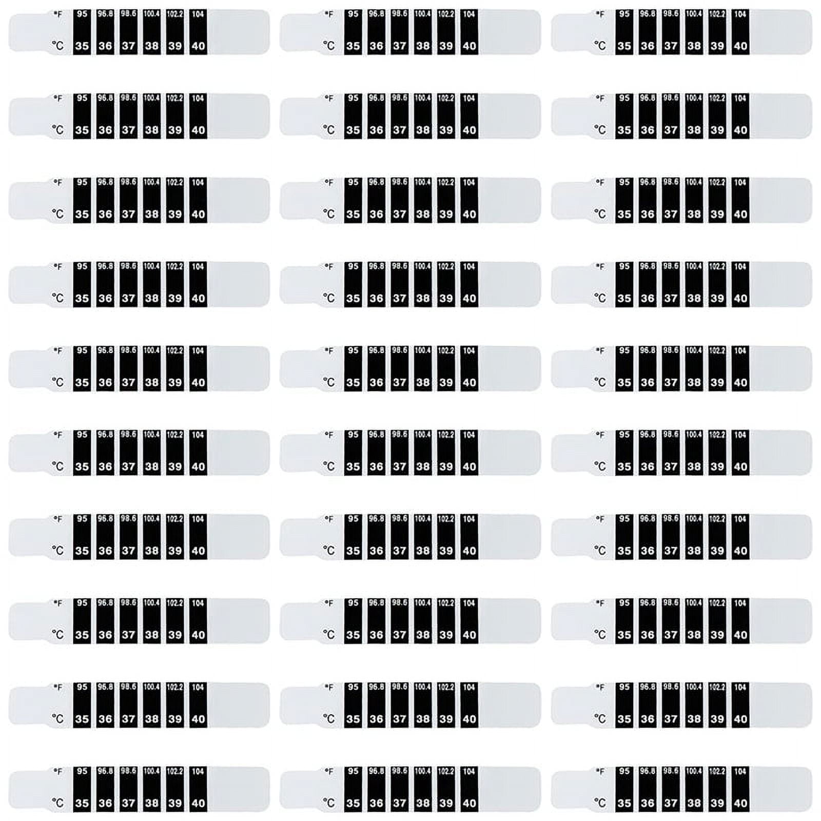 30 Pcs Forehead Thermometer Strips Adhesive Thermometer Strips Reusable