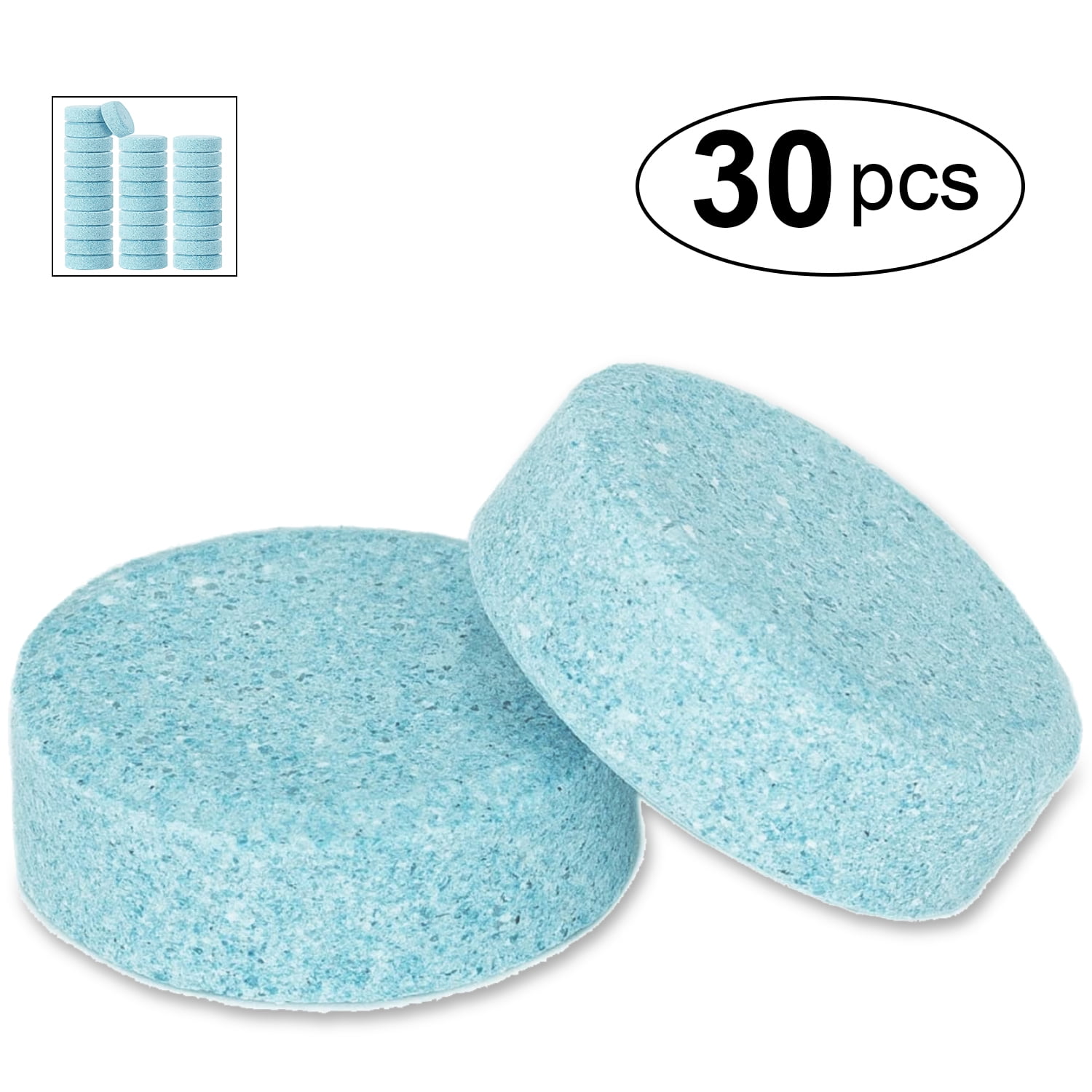 Somnr 60 Pcs Car Windshield Glass Concentrated Clean Washer Tablets, Multifunctional Effervescent Spray Cleaner Cleaning Tool, Window Cleaner, Size: 9 x 6.3