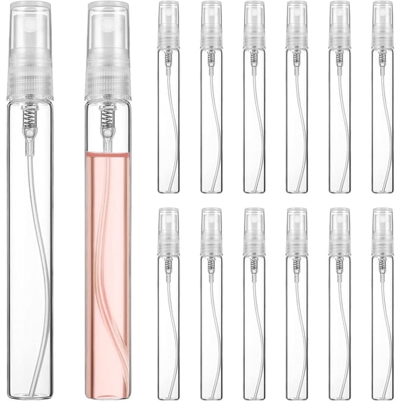 30 Pcs Glass Spray Bottles for Travel,10Ml Mini Travel Bottle,Empty Mini Spray Bottles for Cleaning Travel Essential Oils Perfume