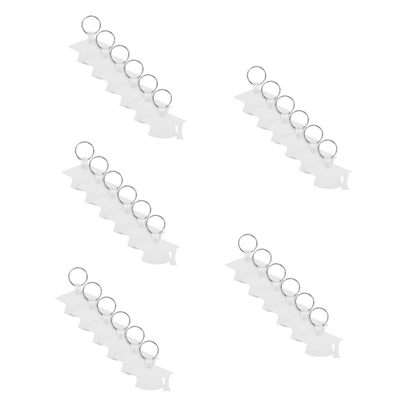 30 Pcs Graduation Keys Couple Keychains Couples Sublimation Blank Key Rings DIY Keychain Decor Blank Heat Transfer