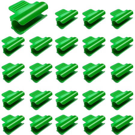 30 Pcs Greenhouse Pipe Clamps, Garden Plant Net Clips, Film Row Cover Tunnel Hoop Clip, Shading Net Rod Clips, Film Buckles for Ø11~13mm Tube Plant Extension Support Stakes