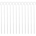 thumbnail image 1 of 30 Pcs Grill Skewers Stainless Steel Holder Shish Kabob Rack Silver, 1 of 7