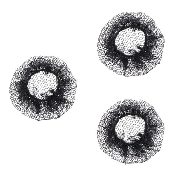 30 Pcs Hair Coils Nets for Ballet Hairnets Bun Cover Elastic Mesh Dancing Snood