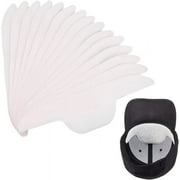 30 Pcs Hat Sweat Liner Pad Hat Absorbent Sweat Pads Golf Hat Sweat Protector Soft Collar Liners Pads Hat Sweatband for Men Women Baseball Hat
