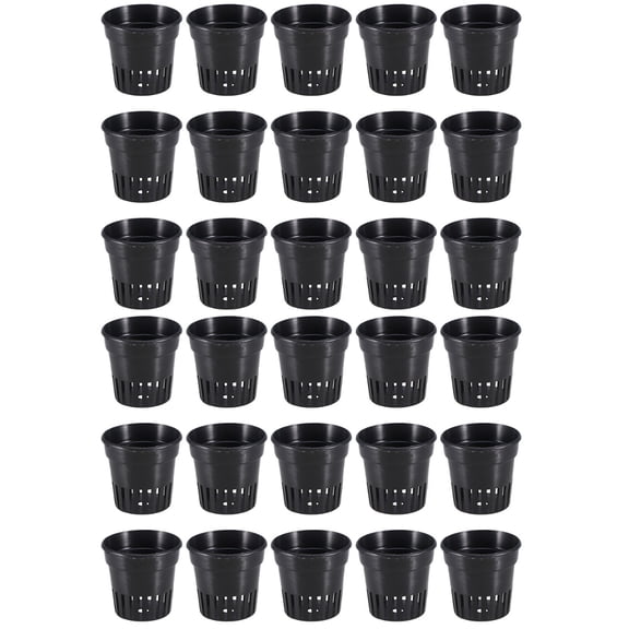 30 Pcs Hydroponic Net Cup Water Plant Pot Grass Basket Tower Cachepot Garden Cups Pots Aquatic Plants Plastic