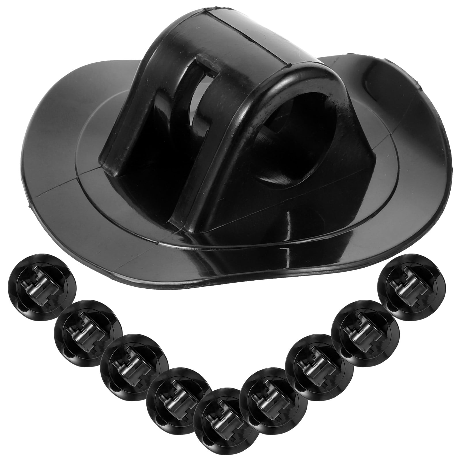 30 Pcs Kayak Motor Mounts Fixed Bracket Bungee Cord Kit PVC String Clip