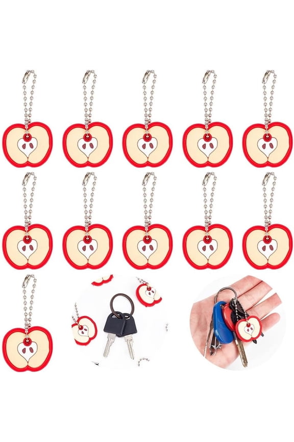 30 Pcs Key Cover Caps Cute Key Ring Covers Key Protector Cover Cartoon Identity Key Cover House Key Case Anti-Lost Key Sleeve Plastic Decorations Fits Most Standard Keys Platinum
