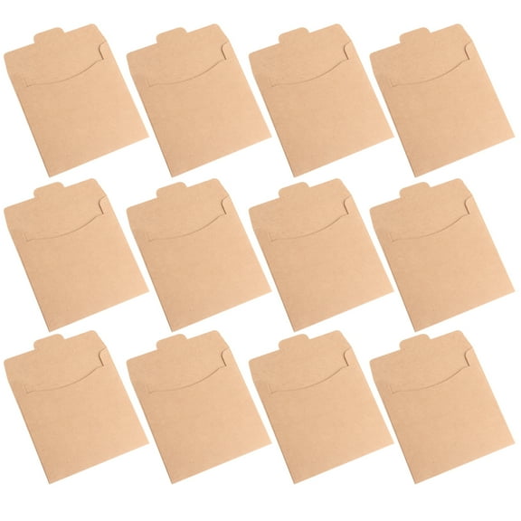 30 Pcs Kraft CD Covers CD/DVD Storage Paper Case Kraft CD Sleeves Packaging Kraft Paper