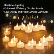 30 Pcs LED Tea Lights Flameless Candles Votive Fake Battery Operated for Valentine Day Wedding Party Decorations