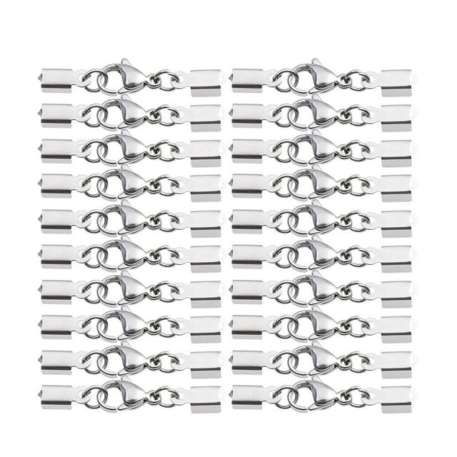 30 Pcs Lobster Claw Clasps Stainless Steel Trigger Clips Snap Hooks Bag