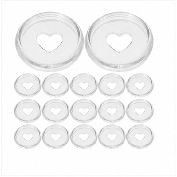WRITWAA Disc Bound Notebook Discs Transparent for Artists Office Use 30Pcs 24Mm