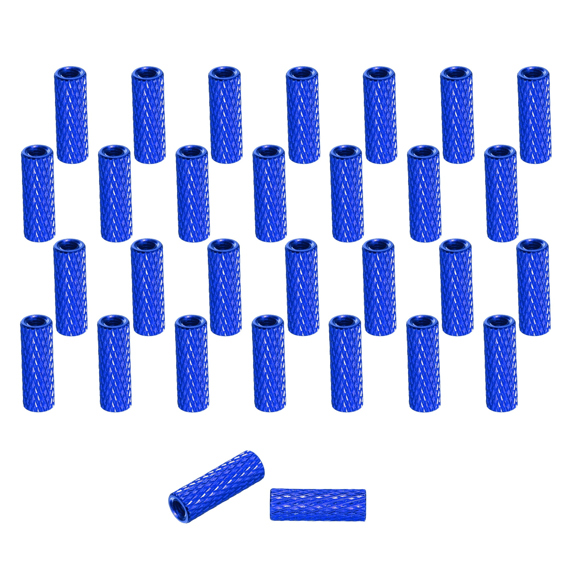 30 Pcs M3 x 15mm Knurled Aluminum Standoff Mesh Spacer Column for FPV ...
