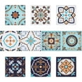 30 Pcs Mandala Tile Stickers Self Adhesive Removable Tiles Sticker
