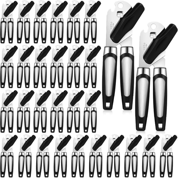 30 Pcs Manual Can Opener with Sharp Blade Smooth Edge Multifunctional Kitchen Gadget Handheld Openers Oversized Knob and Bottle Animals