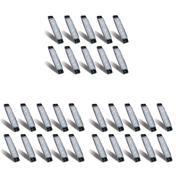 30 Pcs Marine Boat Lights,12V 24V Waterproof Boat Interior Navigation Strip Light Deck Transom Step Cockpit Lighting,E