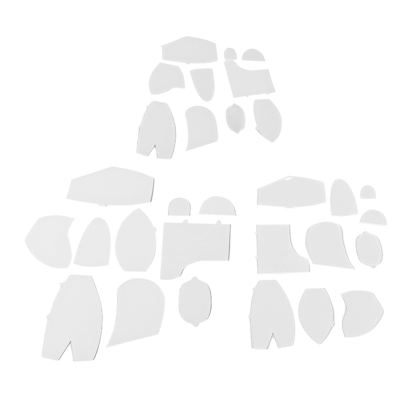 30 Pcs Memory Bear Template Ruler Set Memory Bear Sewing Patterns