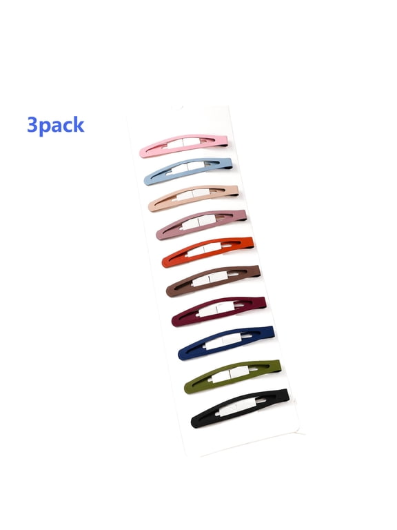 30 Pcs Metal Snap Hair Clips Small Non Slip Flat Barrettes For Women Girls Fine Short Bangs Styling Accessories