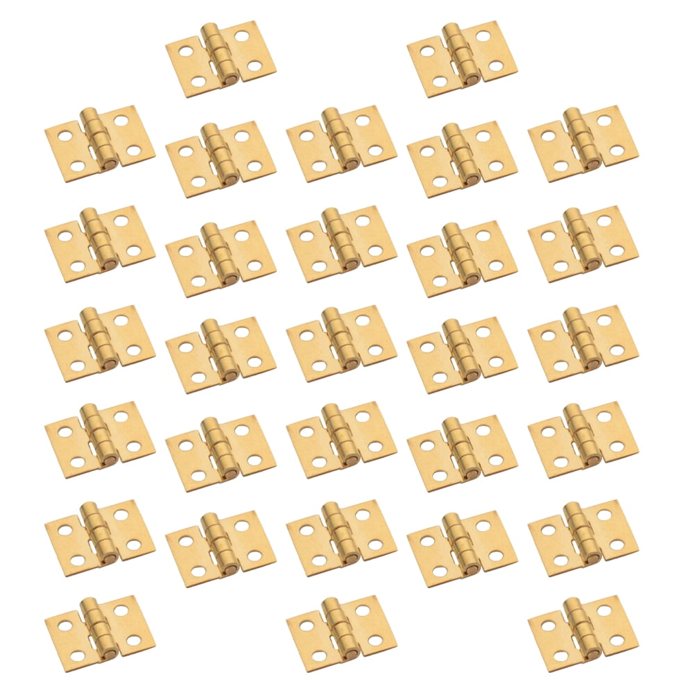 30 Pcs Mini Hinge Models Wooden Dollhouse Miniature Hinges Small Hinges