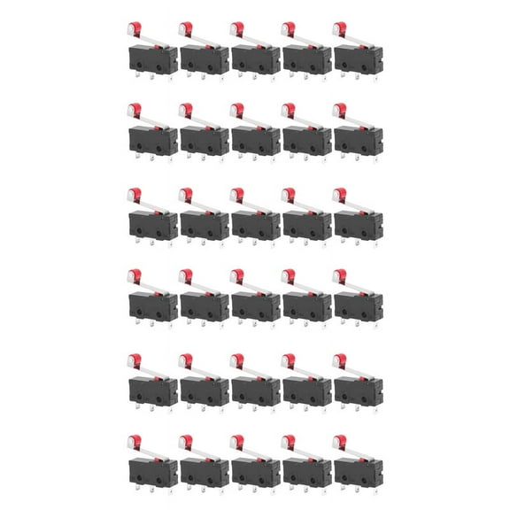 30 Pcs Mini -Limit Switch Roller Lever Arm SPDT Snap Action LOT