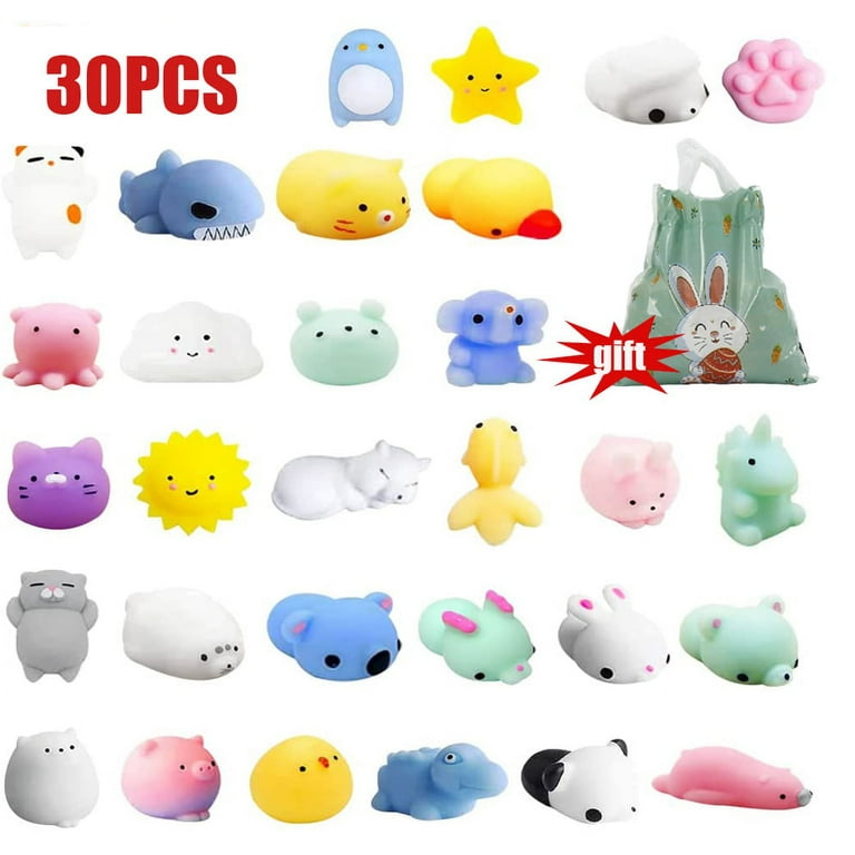 80 PCS Squishy Toys, Mochi Squishy Toys Party Favors Kawaii Squishies  Stress Relief Mochi Fidget Toys for Boys Girls Classroom Prizes Prime  Christmas