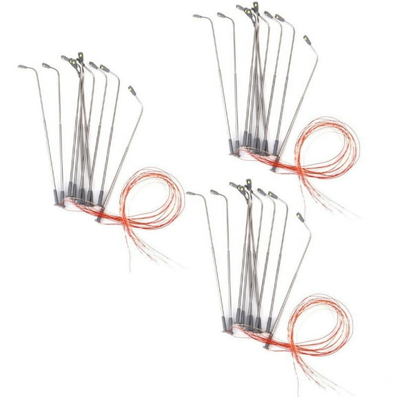 30 Pcs Model LED Street Lamp Lighting Single Layout Landscape 1: 100
