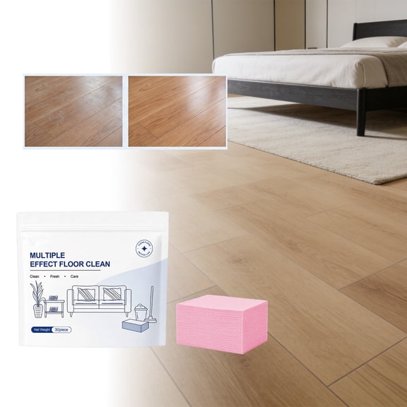 30 Pcs Multi-Effect Water-Soluble Floor Cleaning Sheets, All-Purpose Cleaner for Wood & Tile Floors