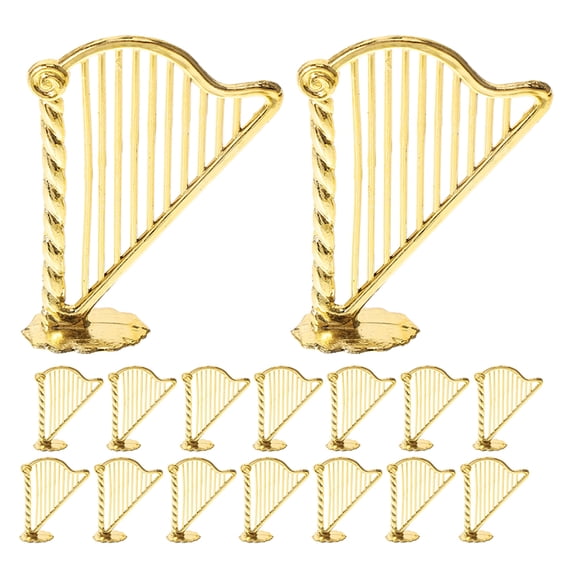 30 Pcs Musical Instrument Model Miniature Instruments Golden