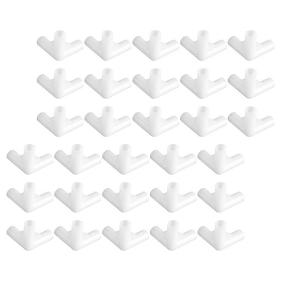 30 Pcs Outdoor Tent Accessories Gazebo Canopy Fittings White PP Camping Gear