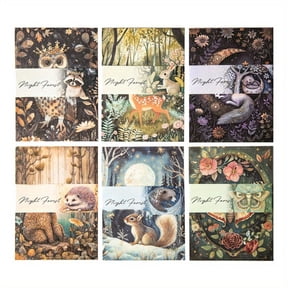 30 Pcs/Pack Moon Forest Paper for Scrapbooking, Decoupage Paper Pack, Junk Journaling Supplies, Vintage Decorative Craft Papers for Planner DIY Crafe Notebook