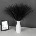 thumbnail image 1 of 30 Pcs Pampas Grass Black Decor 21.7" Fluffy Faux Short Pampas Grass Artificial Small Pompas Grass Flower Vase Filler for Home Wedding Living Room Wall Party Decoration, 1 of 5