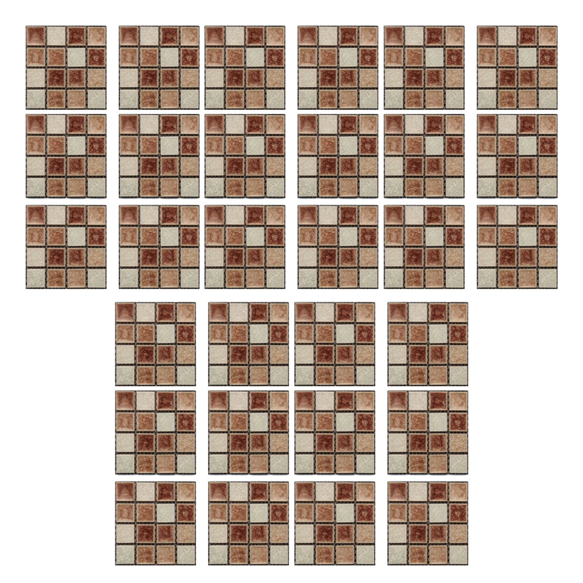 30 Pcs Peel And Stick Self Adhesive Bathroom Wall Tiles 15X15Cm Peel And Stick Self Adhesive ...