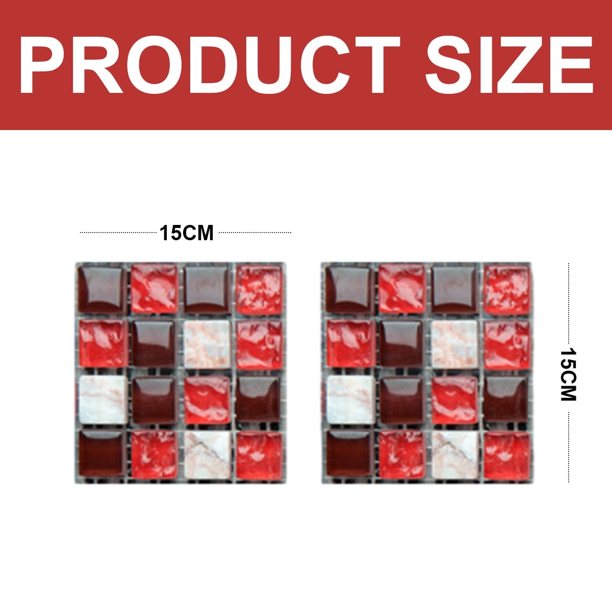 30 Pcs Peel And Stick Self Adhesive Bathroom Wall Tiles 15X15Cm Peel And Stick Self Adhesive ...