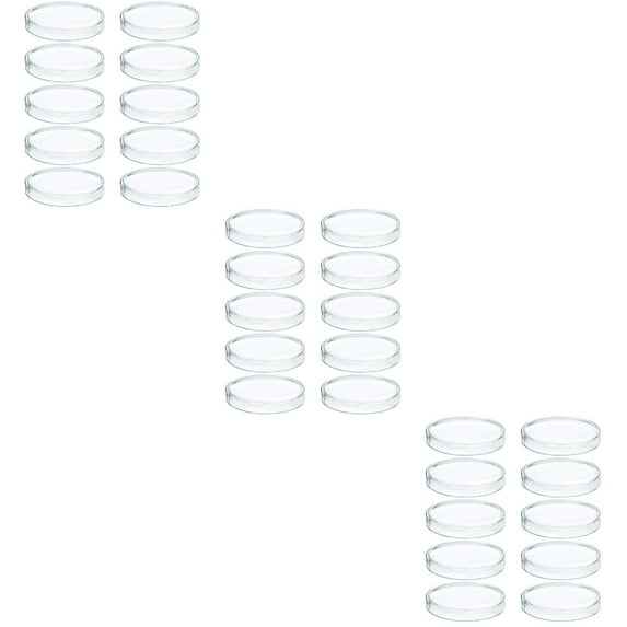 30 Pcs Petri Dish Lab Dishes Mushroom Agar Plate Plastic