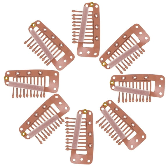 30 Pcs Pin Curl Clips Hair Wigs Wig Clip 3.50X2.00X0.50CM Brown