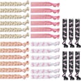 thumbnail image 1 of 30 Pcs Pink Ribbon Hair Ties, Breast Cancer Awareness Hair Bands Pink Ribbon Elastic Ponytail Holders Hair Accessories for Women Girl, 1 of 6