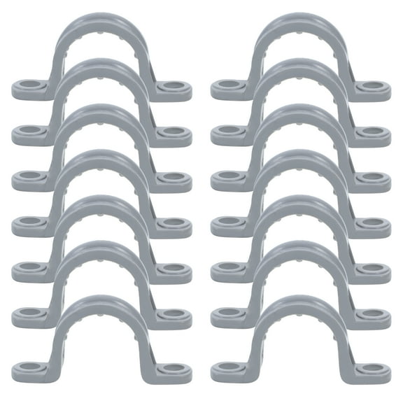 30pcs Water Pipe Clamps Pvc Pipe Clamps U Brackets Mounting Water Pipe Bracket U Shaped Bracket Clamp Pipe Supports Cable Support Clips
