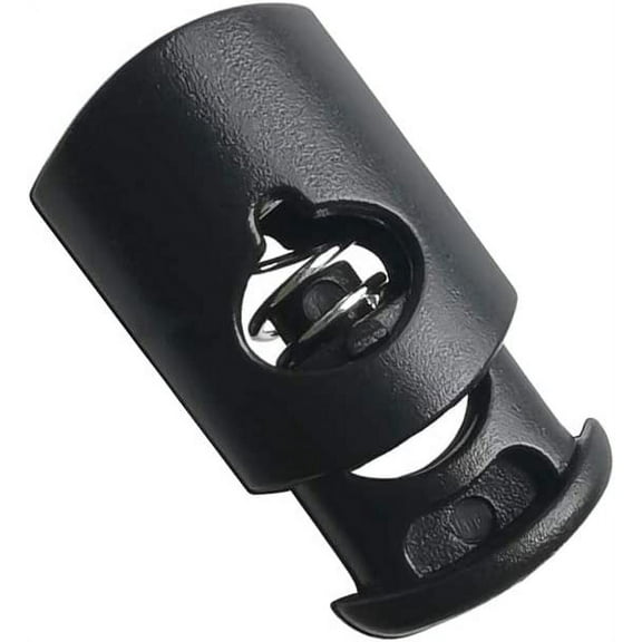 30 Pcs Plastic Drawstring Toggle Spring Stop Single Hole String Cord Locks for Lanyard, Luggage, Clothing, Backpack, Sportwear, Shoelace, Tent