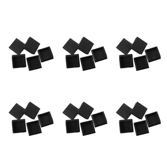 30 Pcs Plastic Square Blanking End Caps Tubing Tube Inserts 50mm X 50mm